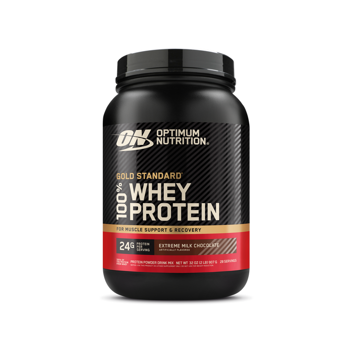 Gold Standard 100% Whey Protein Powder Extreme Milk Chocolate - Extreme Milk Chocolate flavor protein powder by Optimum Nutrition