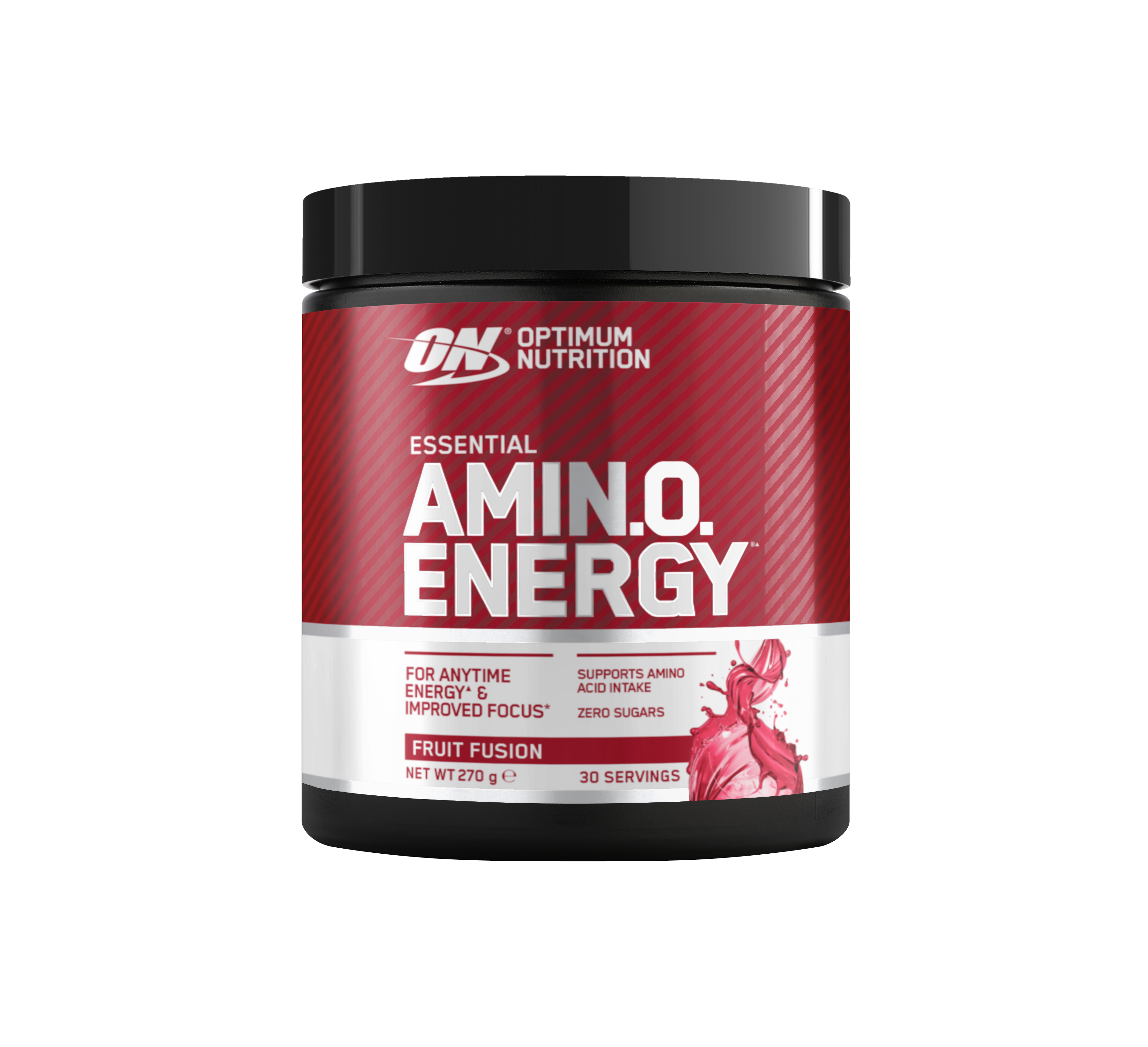 Optimum Nutrition Essential Amino Energy, 270g container, Fruit Fusion flavor, 30 servings