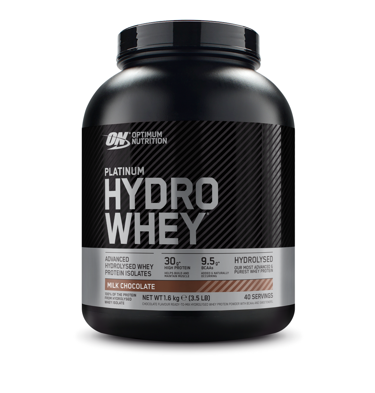 Platinum Hydrowhey Milk Chocolate - Milk Chocolate flavor protein powder by Optimum Nutrition