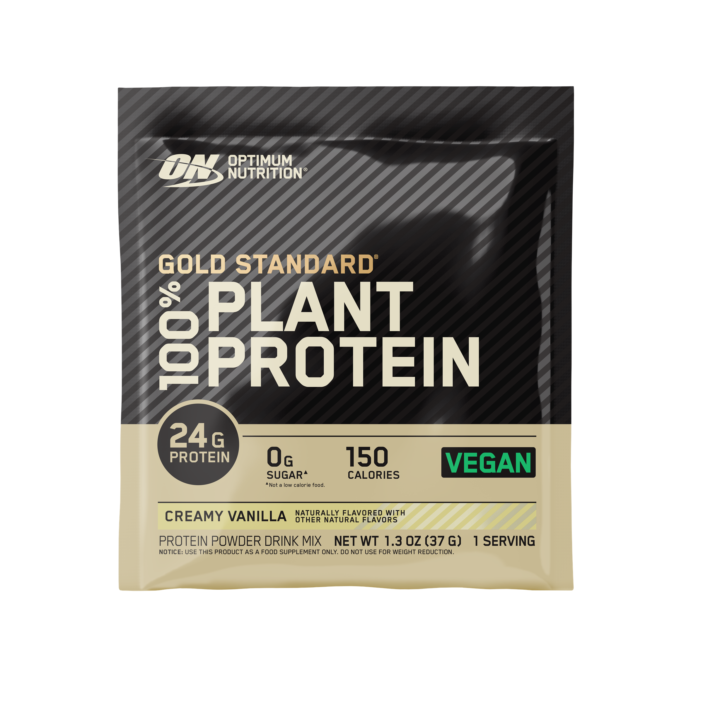 Optimum Nutrition Gold Standard 100% Plant Protein powder, 40g packet , Rich Chocolate Fudge flavor