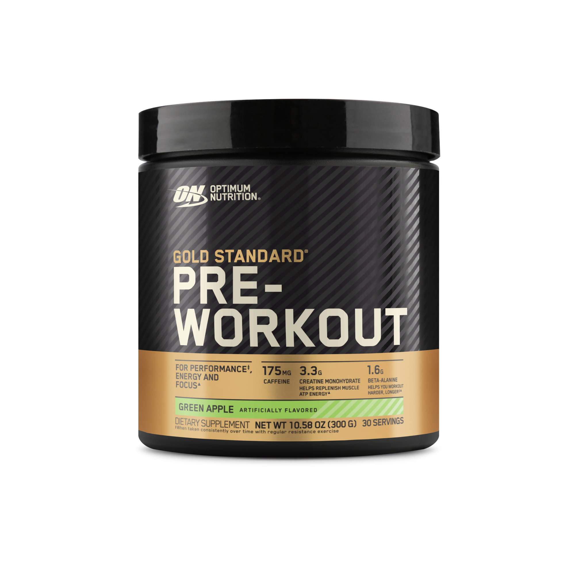 Optimum Nutrition Gold Standard Pre-Workout, 10.58 oz container, Watermelon flavor, 30 servings