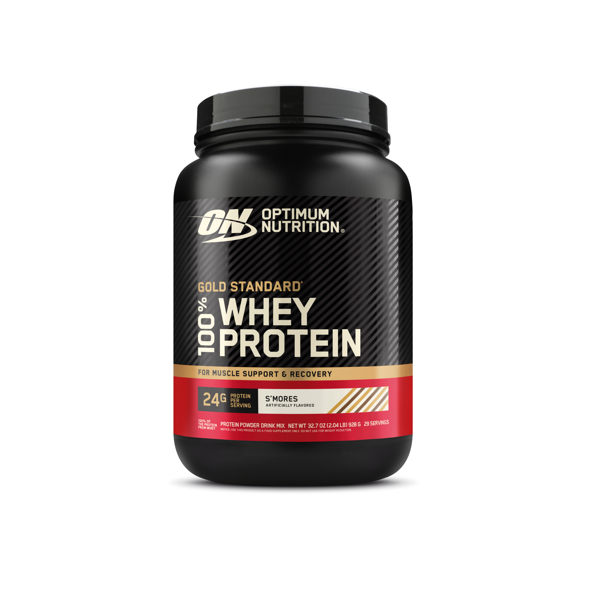 Optimum Nutrition Gold Standard 100% Whey Protein, 10 lb container, Double Rich Chocolate flavor, for muscle support and recovery