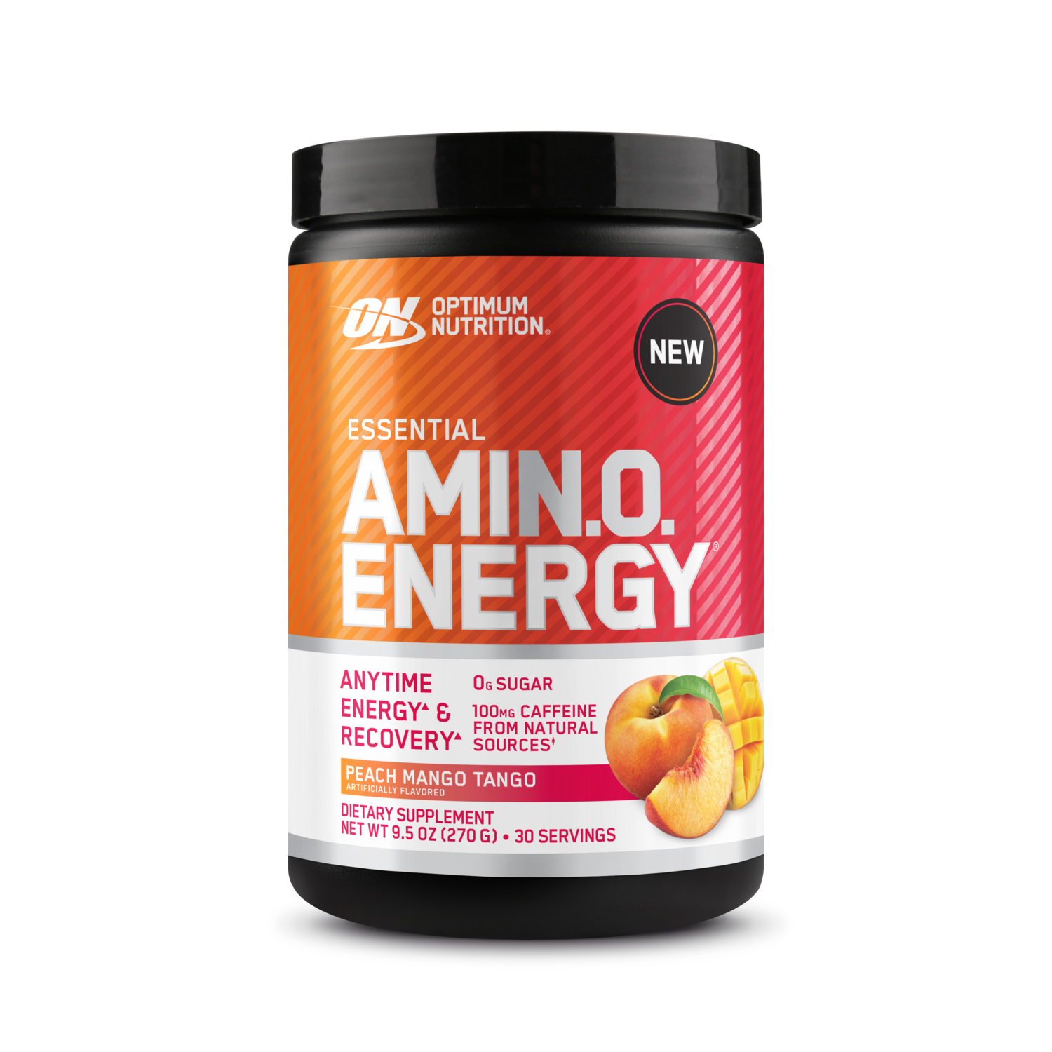 Optimum Nutrition Essential Amino Energy pre-workout, 0.6 lb container, Juicy Strawberry flavor, dietary supplement, supports energy and recovery