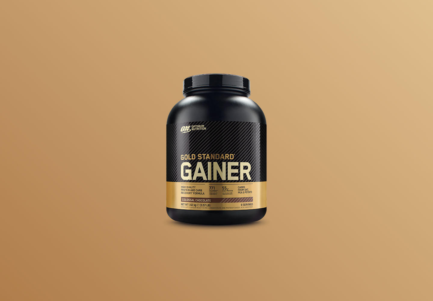 Optimum Nutrition Gold Standard Gainer, 2.73 kg container, ideal for post-workout nutrition and muscle building