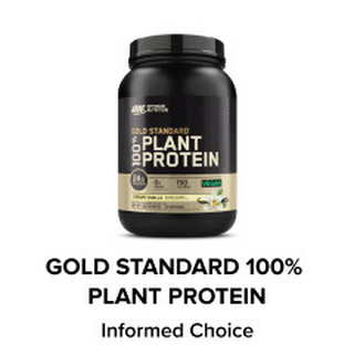 Gold Standard 100% Plant Protein, 684g container, suitable for post-workout nutrition and muscle building