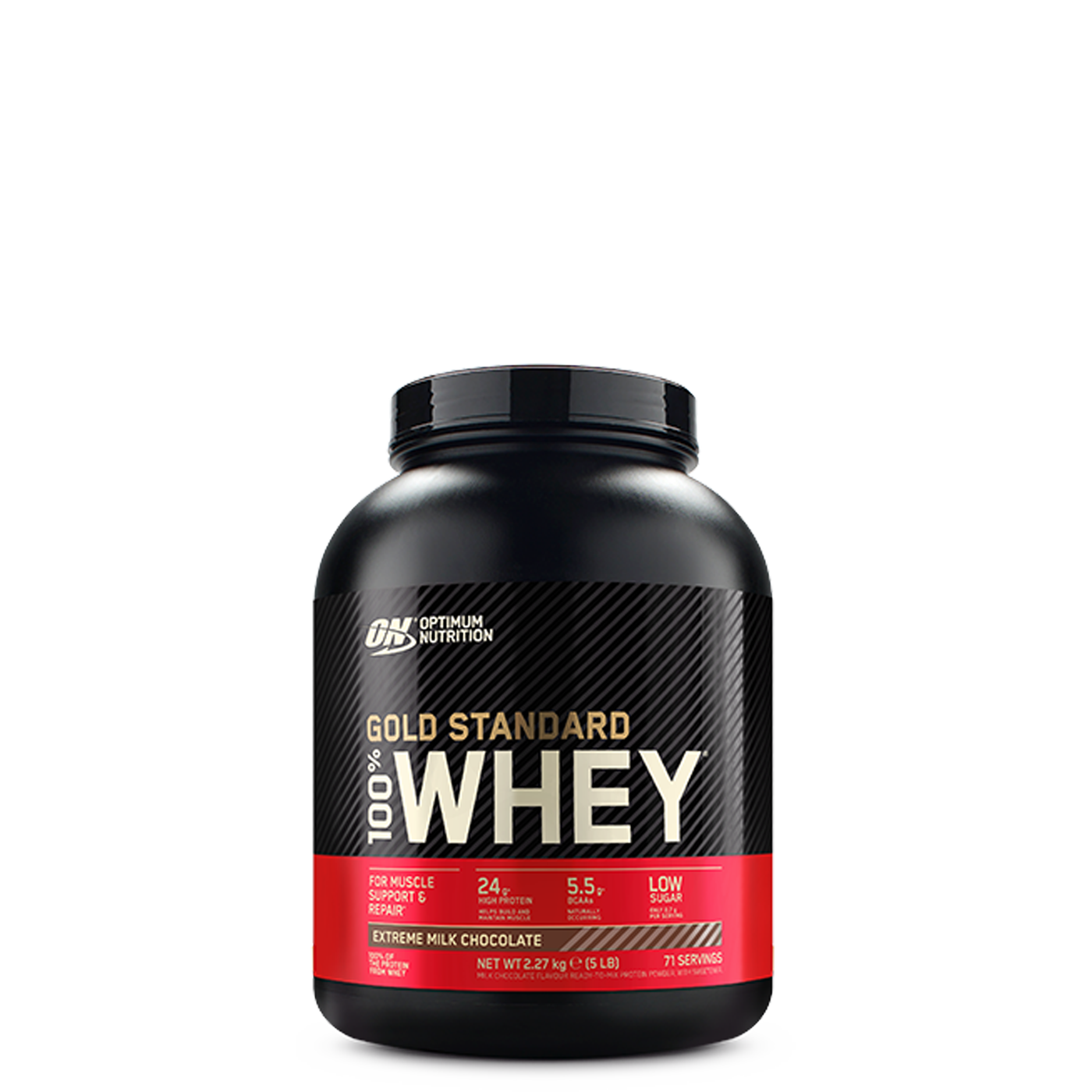 Optimum Nutrition Gold Standard 100% Whey Protein, 2.73 kg container, Extreme Milk Chocolate flavor
