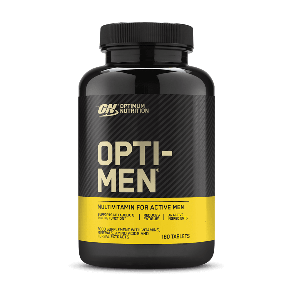 Optimum Nutrition Opti-Men multivitamin supplement, 180 tablets, supports metabolic and immune health