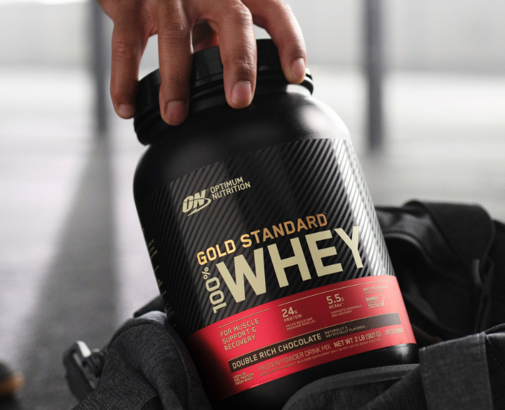 Optimum Nutrition Gold Standard 100% Whey Protein, 2.73 kg container, Double Rich Chocolate flavor